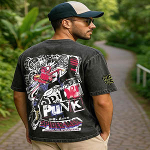 Camisetas Retro Personalizadas para Hombre, Estilo Off-the-Shoulder, para Actividades Deportivas de Verano, Varias Tallas, Tela de 180 Gramos - Product Image 3