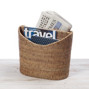 andwoven Rattan <b>Magazine</b> <b>Holder</b> Basket Handmade Storage Baskets Natural Rattan Modern Multifunction Made in Viet Nam - Product Image 5