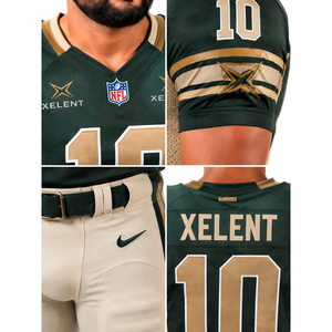 Conjunto de Uniforme de Fútbol Americano Retro Elite Personalizable, Malla de Poliéster, Talla XL para Equipos Masculinos, Jersey y Pantalones Personalizados - Product Image 4