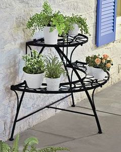 Wall Planters Round Metal Powder Coated Hanging <b>Bracket</b> <b>for</b> Garden Outdoor Use - Product Image 1