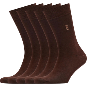 Calcetines de tripulación marrones lisos 100% algodón transpirables de punto para adulto, uso casual de otoño, últimas novedades 2026, calcetines al por mayor - Product Image 1