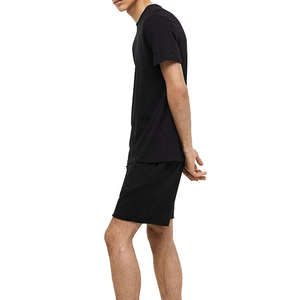 Ensemble de sport deux pièces respirant pour homme, grande taille, été, t-shirt à manches courtes 100 % coton imprimé et short - Product Image 3