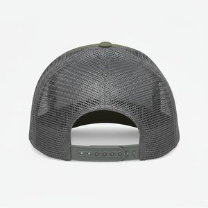 Unisex Olive Green Mesh Sublimation Printed Baseball Cap with Mountain Patch Outdoor Casual <b>Hat</b> <b>Summer</b> Adult Breathable Cotton - Product Image 2
