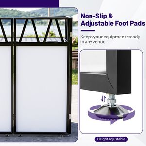 Cabina de DJ Portátil con Pantallas Negras y Bolsa de Transporte - Product Image 6