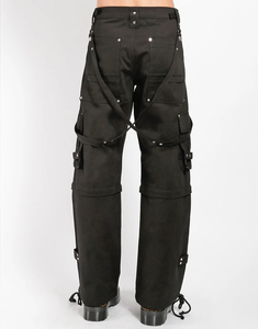 Pantalon de mode gothique personnalisé de haute qualité, unisexe, ample, style streetwear, respirant, taille ajustable, multi-poches - Product Image 2