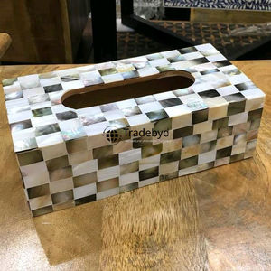 Portarrollos Decorativo Hecho a Mano con Incrustaciones de Hueso, Ecológico, Moderno y de Alta Calidad, Decoración Elegante para el Hogar, Tradebyd - Product Image 3