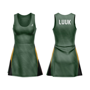 Vestido de Tenis de Verano para Mujer, Personalizado OEM/ODM, 100% Poliéster, Sin Mangas, Cuello Redondo, Logotipo Frontal, Secado Rápido - Product Image 4