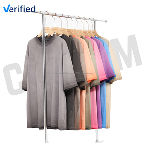 T-shirts ajustés personnalisés High Street Jersey tricoté imprimé à l'eau écologique Conception à motifs anti-boulochage anti-rétrécissement courte longueur - Product Image 6