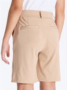 Boys Khaki School Uniform <b>Shorts</b> With Pockets Flat Front Stretch Kids Dress <b>Chino</b> <b>Short</b> Pants - Product Image 6