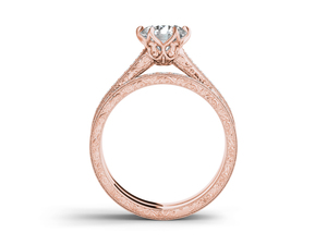<b>Couple</b> <b>Ring</b> 1 CT Round Cut Diamond Classic Women's 10k 14k 18k Gold Solitaire Engagement Anniversary Wedding IGI Certified - Product Image 5