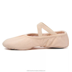 2025 zapatos de baile de Ballet y Jazz para niñas de cuero genuino con forro de lona y suela dividida pisos gran oferta en tamaños para niños y adultos - Product Image 2
