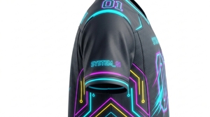 Maillot de football américain imprimé sur mesure à manches courtes, nom et numéro d'équipe personnalisés, 100 % polyester, séchage rapide, grandes tailles - Product Image 3