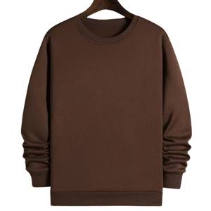 Mens Cotton Crewneck Sweatshirt Fleece Crewneck Sweatshirt Terry Crewneck Sweatshirt Heavyweight Bulk Supplier - Product Image 1