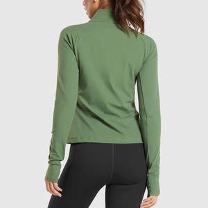 High Quality Hot Selling Custom Front Women <b>Yoga</b> <b>Jacket</b> Winter Breathable Eco-Friendly Quick Dry Anti-Bacterial Custom Colors - Product Image 3