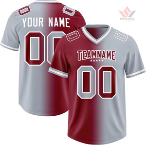Maillot de football américain personnalisé pour homme, noir, numéro 41, col en V, manches courtes, respirant, anti-transpiration, polyester, coupe athlétique, taille adulte - Product Image 2