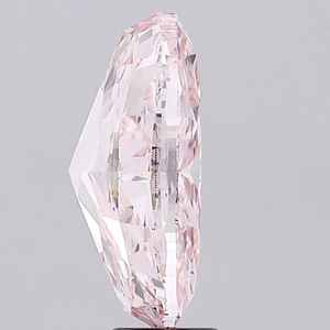 Diamant de laboratoire cultivé en CVD, qualité VS2, polissage excellent, certifié IGI, export, qualité supérieure, taille ovale, rose intense fantaisie. - Product Image 2