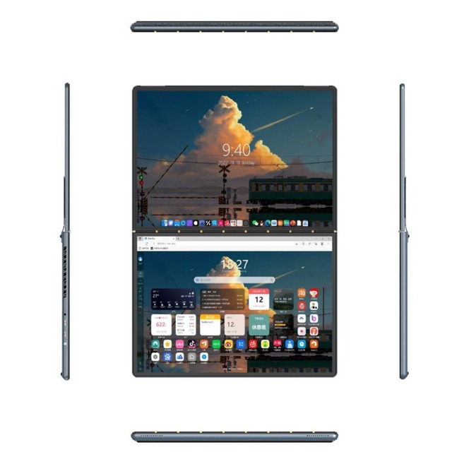 Wholesale N100 Laptop 13.5-Inch Linked  Dual-Screen 10-Finger Touch Screen High-end Thin Lightweight for Office Gift