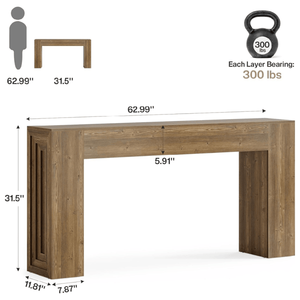 Consolle Lunga in Legno di Lusso Moderna con Vano Portaoggetti per Casa, Appartamento, Hotel - Arredamento Contemporaneo per Soggiorno - Product Image 6