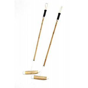 Tournament Ready Polo <b>Mallet</b> with Strong Cane Stick and Polished <b>Wooden</b> Block for Precision Hitting and Smooth Play - Product Image 3