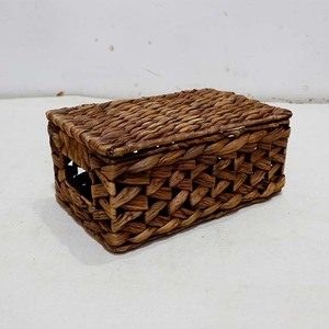 Panier de rangement moderne en osier tressé, étanche et écologique, avec poignée, pour l'organisation de la cuisine et de la salle de bain, lot de 2 pièces - Product Image 6