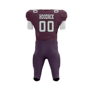 Low Price American Football Uniform Set Tackle Twill Stitched American Football Jersey With Integrated Padded Pant - Product Image 4