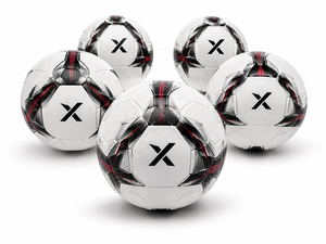 Ballon de football personnalisé X, blanc, noir, rouge, logo X, ballon de football professionnel pour match |   OEM ODM |   Fabricant |   Design haut de gamme - Product Image 5