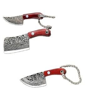 Ensemble de couteaux personnalisés faits à la main Jexmoo avec des couteaux de cuisine miniatures en acier Damas, manche élégant, cadeau pour chef - Product Image 5