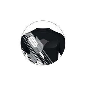 T-shirt à manches courtes col en V personnalisé imprimé par transfert thermique pour homme Coupe classique Tissu respirant 100% polyester/coton/nylon - Product Image 4