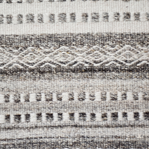 Tapis en laine tufté à la main gris ivoire, motif galets organiques, antidérapant, écologique, à poils épais, pour salon et hôtel - Product Image 4