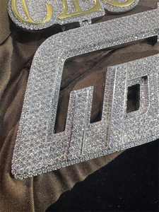 Pendentif Hip Hop Iced personnalisé avec logo et nom en argent sterling 925 et moissanite VVS, certifié luxe, idéal pour cadeaux - Product Image 6