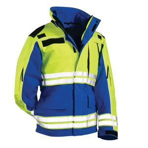 Men's Winter <b>Waterproof</b> Hi Vis Safety Jacket with Long Sleeves Reflective <b>Work</b>-wear for Outdoor Safety Jackets - Product Image 1