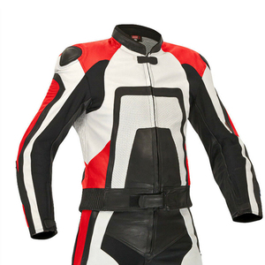 Traje de Motocicleta de Cuero con Forro Interior Suave, Traje de Motociclista de Cuero con Equipo de Protección Transpirable - Product Image 6