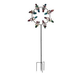 Nuevos y Modernos Estacas Decorativas para Jardín con Flores de Metal que Brillan en la Oscuridad, Resistentes al Agua y Ecológicas - Product Image 2