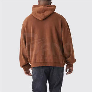 Sudaderas con Capucha de Primera Calidad, Lavadas al Ácido, 100% Algodón, Suaves, Cálidas para Invierno, con Forro Polar, Lisas, Casuales, con Logotipo Personalizado - Product Image 2