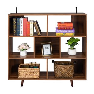 Libreria in Legno di Quercia per Ingresso, Corridoio, Soggiorno, Ufficio Domestico - Scaffali Robusti per Stoccaggio - Product Image 3