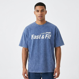 Streetwear Printed Custom High Quality Acid Wash T <b>Shirt</b> for <b>Men</b> Fitness & Casual Wear Comfortable T-<b>shirt</b> for <b>men</b> - Product Image 4