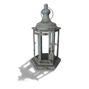 Nuevo farol de metal rústico estilo marroquí con revestimiento, diseño elegante con asa, tamaño, forma y color personalizables. - Product Image 1