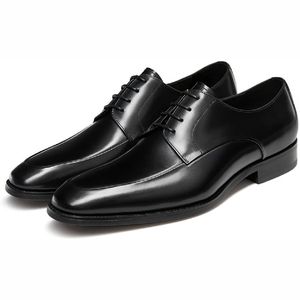 Chaussures d'automne en cuir véritable à bout carré, style décontracté, motif écossais, talon compensé, grandes tailles pour un confort paresseux à enfiler - Product Image 6