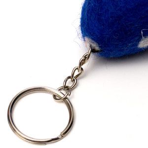 Nepalese Felted <b>Key</b> Ring Stylish Plush <b>Key</b> <b>Chain</b> - Product Image 1