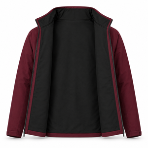 Veste Softshell Homme Haute Qualité Coupe-Vent Tissu Extensible Col Montant Poche Poitrine Zippée Vêtement Décontracté Extérieur Tenue de Travail Fournisseur OEM - Product Image 5