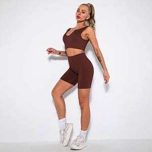 กางเกงขาสั้นทรงหลวมสำหรับผู้หญิง ปี 2026 รุ่นพรีเมียม สวมใส่สบาย เหมาะสำหรับเล่นกีฬา น้ำหนักเบา ใช้สำหรับฝึกโยคะ ผ้าสแปนเด็กซ์/ไนลอน ยับยาก - Product Image 2