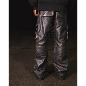 Pantalones Cargo de Cuero para Hombre de Primera Calidad a Precio Económico, Diseña Tus Propios Pantalones Cargo de Cuero en Venta - Product Image 3