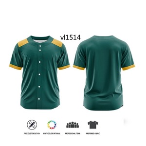 Custom Breathable <b>Baseball</b> Jersey Men Shirts Heat Transfer Print 100 Percent Polyester Custom Style - Product Image 6