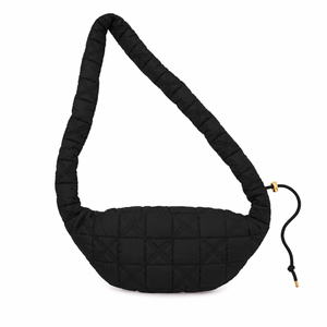 Bolso de cintura personalizado NCBW Sorority negro y dorado, estilo casual, con logo bordado y cierre de cremallera para ropa griega femenina - Product Image 3