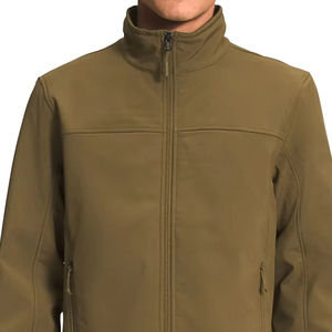 Veste Softshell personnalisée, vêtements de travail d'hiver pour hommes, coupe-vent, imperméable, doublée de polaire, fermeture éclair, pour les saisons fraîches - Product Image 2