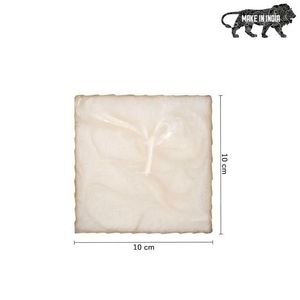 <b>Square</b> Resin Coasters <b>Set</b> with Gold Edge Modern Luxury Design Heat Resistant Oil-Proof Eco-Friendly Non-Slip for Tea & Coffee - Product Image 3
