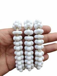 Cuentas de Vidrio con Forma de Flor |   Cuentas Africanas de Comercio con Rayas de Arcoíris de 15mm-55mm, Set en Caja para la Fabricación de Joyería, FIRDOS EXPORTS Uttar Pradesh - Product Image 1