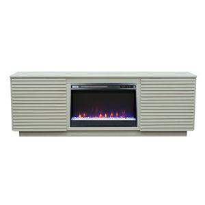 Bridgevine Home Stardust 73 pollici porta TV camino con finitura arenaria per TV fino a 85 pollici - Product Image 1