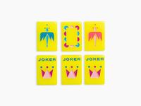 ChenwinKing Mahjong américain portable en acrylique écologique, tuiles de Mahjong jaune canari, modernes, à ligne minimaliste, individuelles