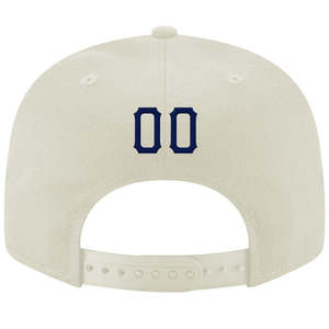 Gorra de Béisbol Blanca de 6 Paneles con Logotipo 'R' Bordado en Azul Marino en el Panel Frontal, Ajuste Común, Unisex, Estilo Casual - Product Image 2